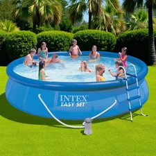 Надувной бассейн Intex 28180, 457 х 84 см., с фильтр-насосом